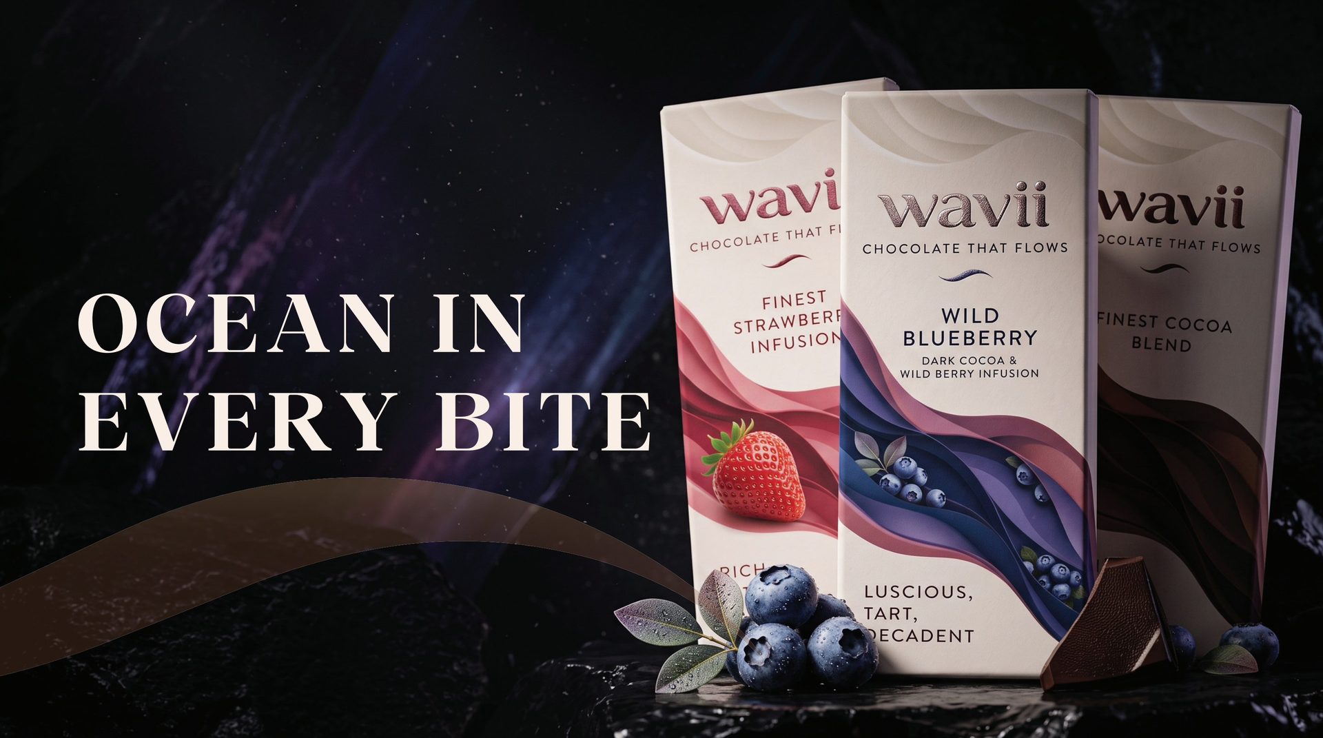 WAVII Strawberry, Wild Blueberry and Cocoa bars